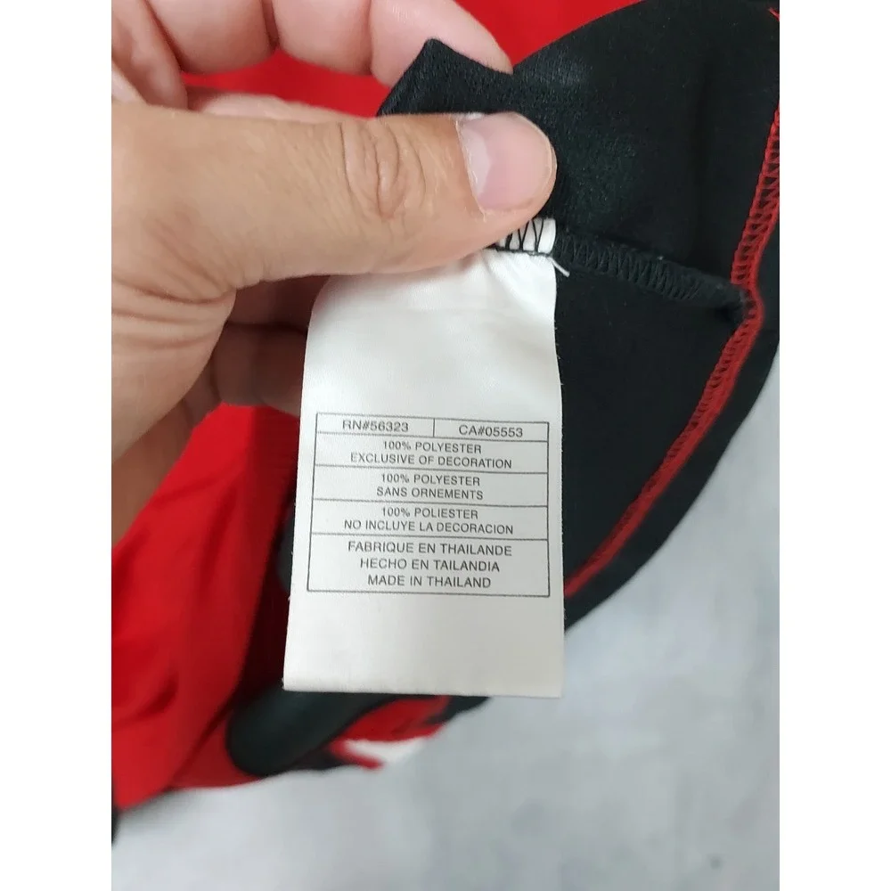 Vintage Jordan Shirt Men 3XL Jumpman Activewear Mesh Jersey Red Black Basketball